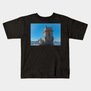 The Belem Tower Lisbon, Portugal Kids T-Shirt